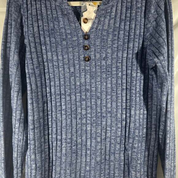 SUNBS Tunic Shirts for Womens Long Sleeve Tops Casual V Neck Sweaters  M - Picture 2 of 5